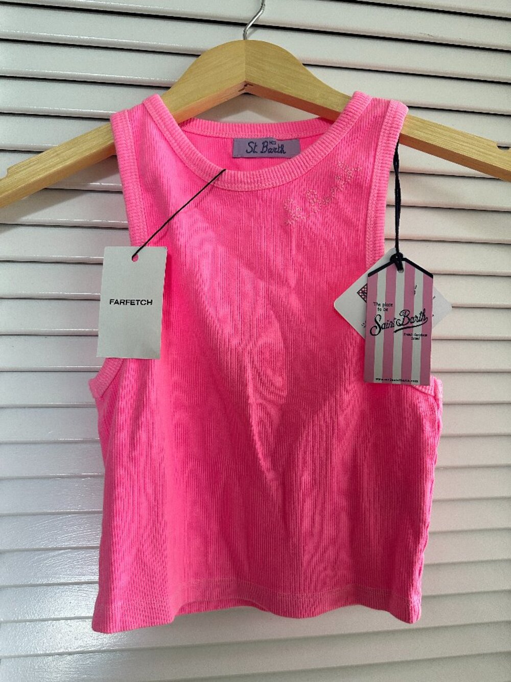 Mc2 Saint Barth Cotton Crop Tank NWT